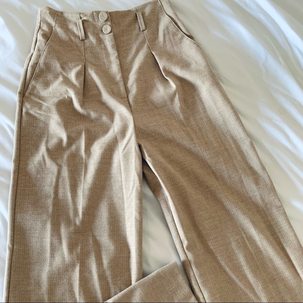 MANGO Wide Leg Trousers